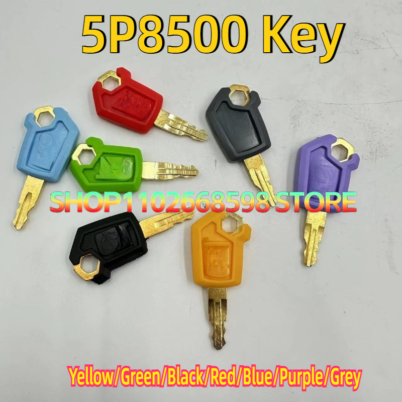 Heavy Equipment Yellow - 50개 5P8500 키 노란색/녹색/검정색/빨간색/파란색/보라색/회색 CA 중장비