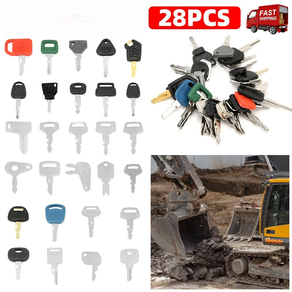 Heavy Equipment Keys Master Set - 28개 굴삭기 키 플랜트 디거 마스터