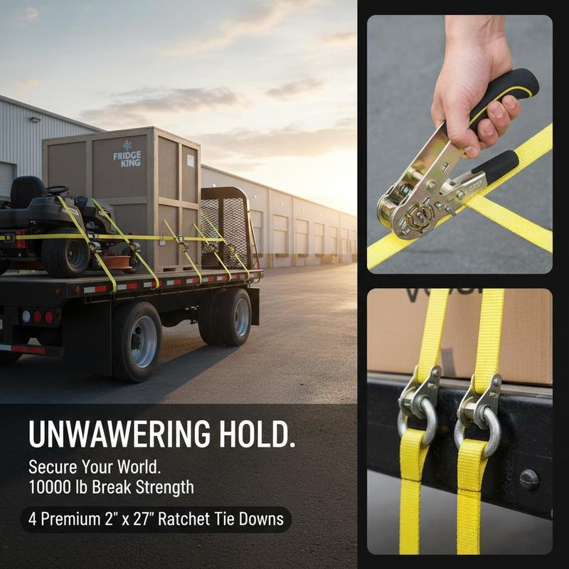 화물 고정 벨트 2인치 x 27피트, 대형 운송 및 잔 - Heavy Equipment Hauling 리뷰 및 가격