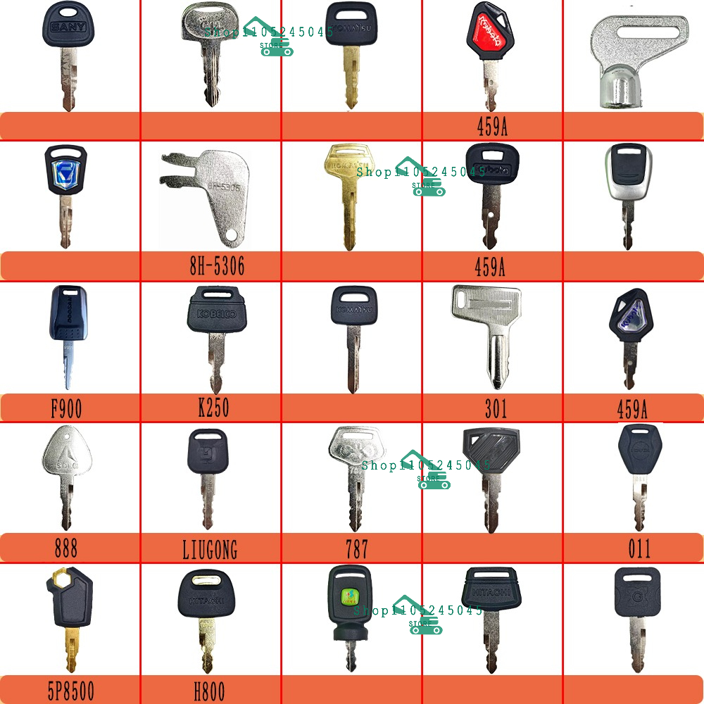25개 굴삭기 마스터 키 세트 8H5306 Sany,  - Heavy Equipment Keys Master Set 리뷰 및 가격